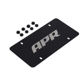 APR LICENSE PLATE - SILVER ON BLACK