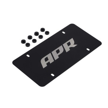 APR LICENSE PLATE - SILVER ON BLACK