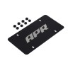 APR LICENSE PLATE - SILVER ON BLACK