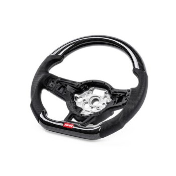 STEERING WHEEL, SILVER STITCHING, PADDLE