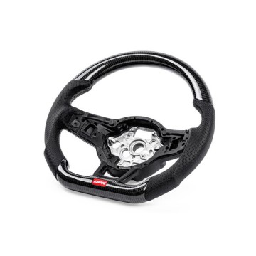 STEERING WHEEL, SILVER STITCHING, NON-PA