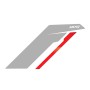 APR Sideburn Sticker-Silver/Re