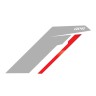 APR Sideburn Sticker-Silver/Re