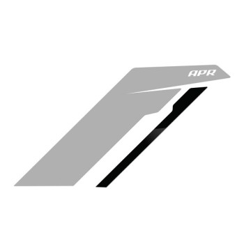 APR Sideburn Sticker-Silver/Bl