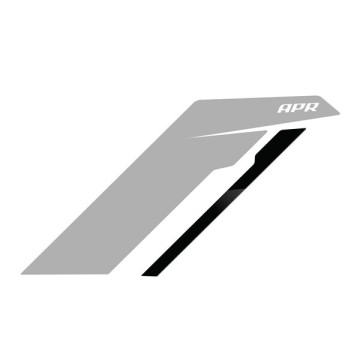 APR Sideburn Sticker-Silver/Bl