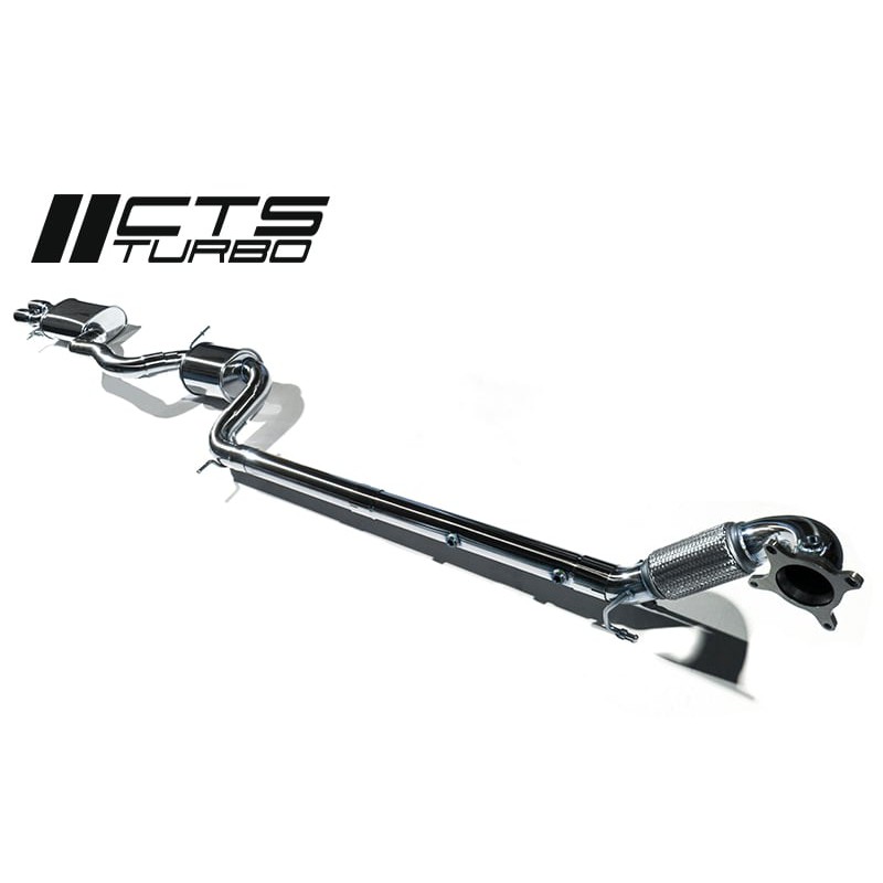CTS Turbo VW MK6 Jetta 2.0TSI Gen1 3″ Turbo-back Exhaust with High-Flow Cat
