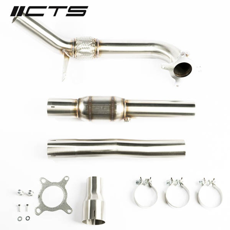 CTS Turbo MK6 Golf R 2.0T, MK2 Audi TT Quattro/TT-S 2.0T, 8P A3 Quattro/S3 2.0T High Flow CAT Downpipe for undefined