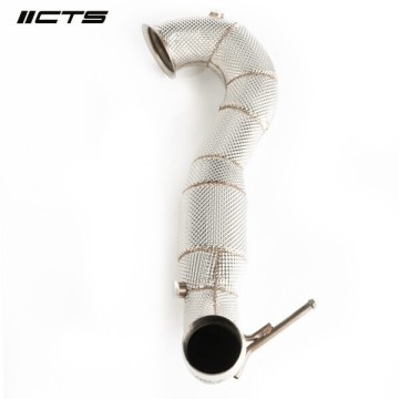CTS Turbo 3.5″ Downpipe High-Flow CAT for Mercedes-Benz M133 A45/CLA45/GLA45 AMG for undefined