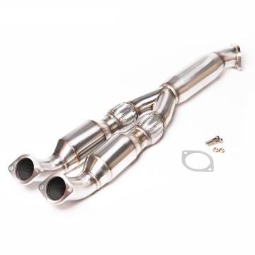 CTS Turbo Nissan R35 GT-R Resonated Y-pipe/Mid-pipe High-Flow Cat for undefined