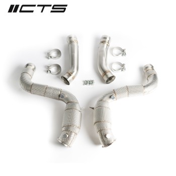 CTS TURBO MERCEDES-BENZ AMG W205/M177 C63/63S DOWNPIPES HIGH-FLOW CATS for undefined