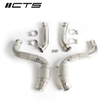 CTS TURBO MERCEDES-BENZ AMG W205/M177 C63/63S DOWNPIPES HIGH-FLOW CATS for undefined