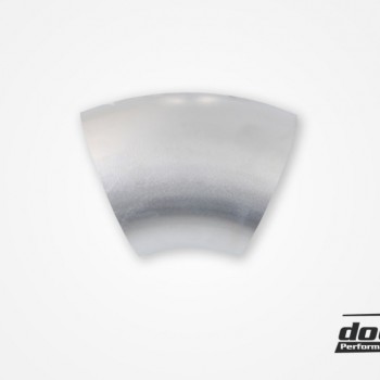 Aluminum pipe 45° 100x3 mm, long radius