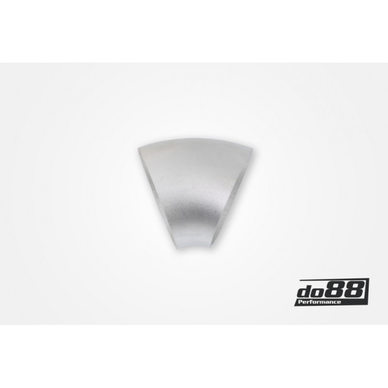 Aluminum pipe 45° 100x3 mm, short radius