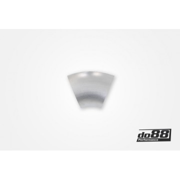 Aluminum pipe 45° 60x3 mm, long radius