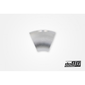 Aluminum pipe 45° 76x3 mm, long radius
