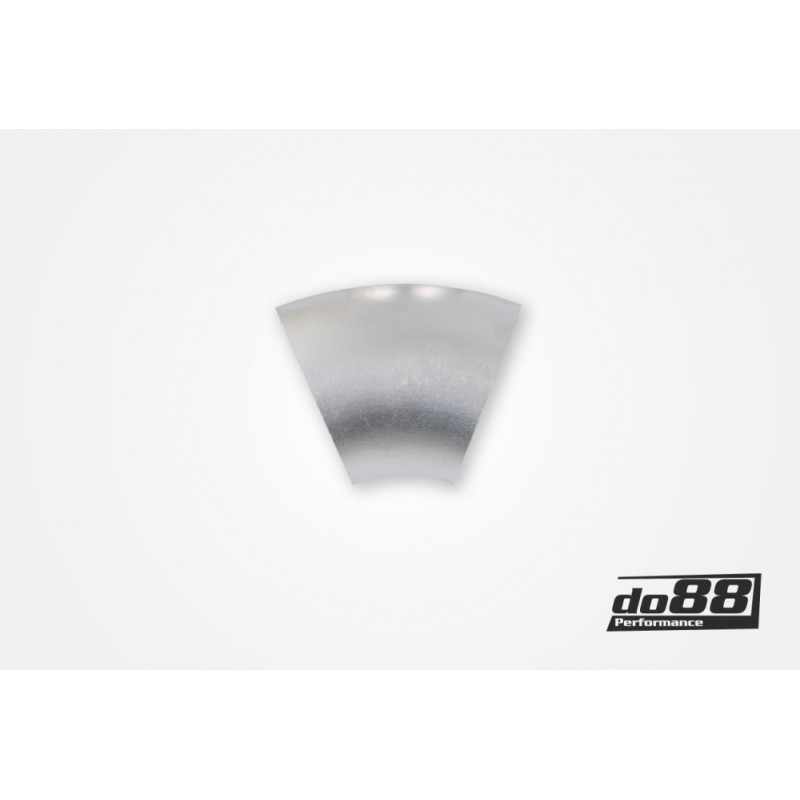 Aluminum pipe 45° 76x3 mm, long radius