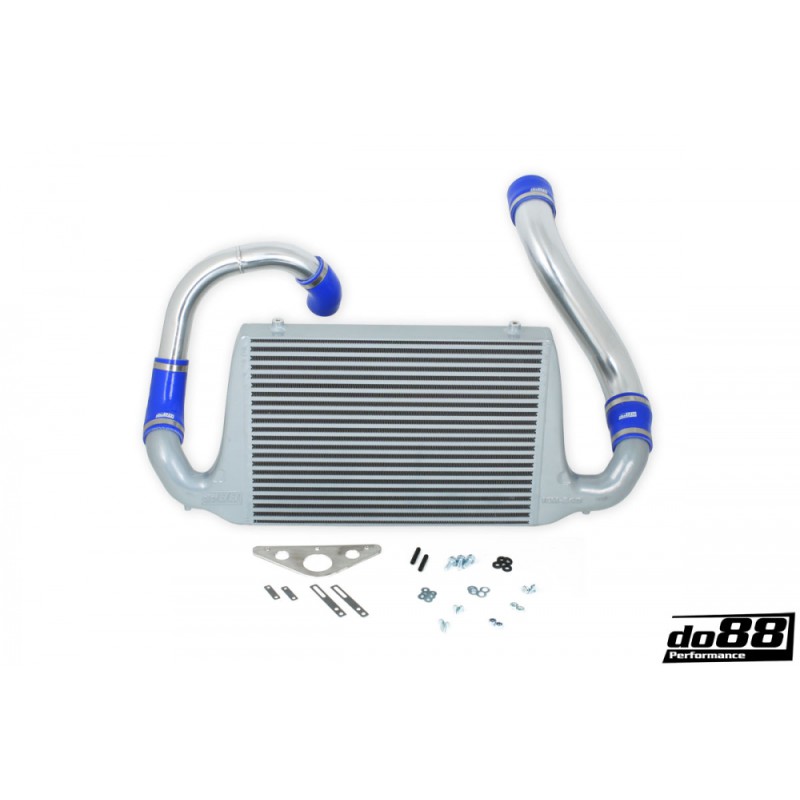 FMIC SAAB 900 Turbo 1987-1993, Blue hoses
