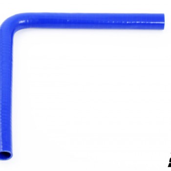 Silicone Hose Blue 90 degree long leg  1'' (25mm)