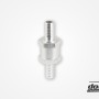 One way non return valve for 8mm hose, Aluminium