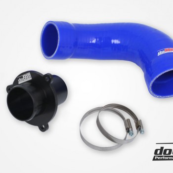 VAG 1.8 2.0 TSI (MQB) Turbo Muffler Delete, do88 TR-340, Blue hoses