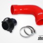 VAG 1.8 2.0 TSI (MQB) Turbo Muffler Delete, do88 TR-340, Red hose