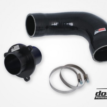 VAG 1.8 2.0 TSI (MQB) Turbo Muffler Delete, do88 TR-340, Black hoses