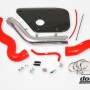 Volvo S60 V60 V70 T6 Inlet pipe, Red hoses, Carbon fiber cover