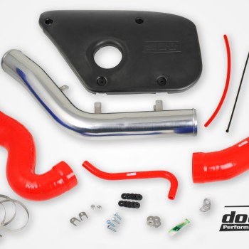 Volvo S60 V60 V70 T6 Inlet pipe, Red hoses, Plastic cover