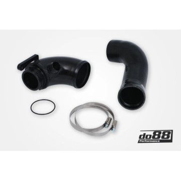 VAG 1.8/2.0 TSI (MQB) Turbo inletpipe, Black hose, OEM Turbo, OEM Airbox