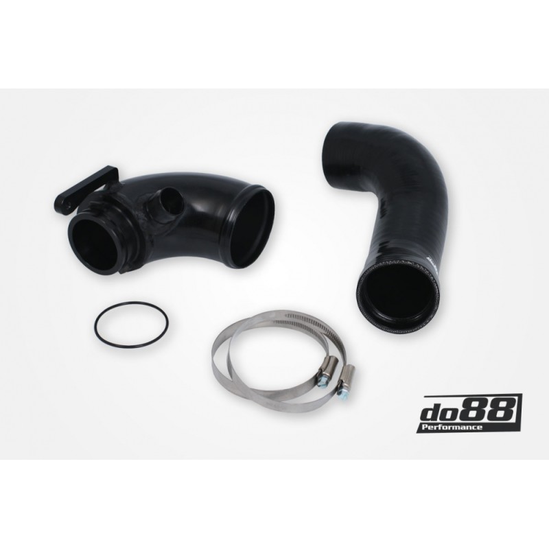 VAG 1.8/2.0 TSI (MQB) Turbo inletpipe, Black hose, Hybrid Turbo, OEM Airbox