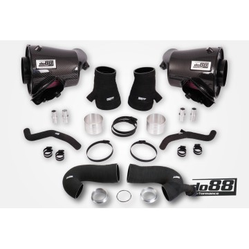 Porsche 911 Turbo (992) Induction system, 80mm outl, with Turbo inlet hoses