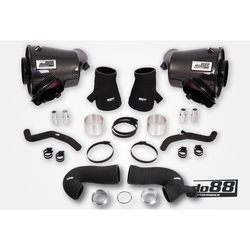 Porsche 911 Turbo (992) Induction system, 80mm outl, with Turbo inlet hoses