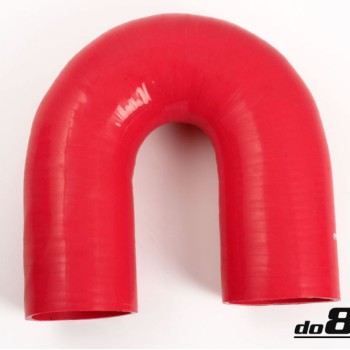 Silicone Hose Red 180 degree 3,125'' (80mm)