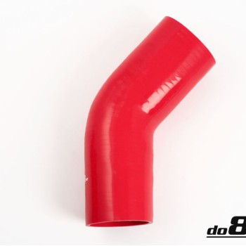 Silicone Hose Red 45 degree 3,5'' (89mm)