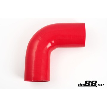 Silicone Hose Red 90 degree 3,5'' (89mm)