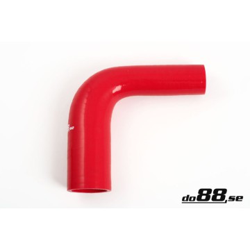 Silicone Hose Red 90 degree 1 - 1,5'' (25 - 38mm)
