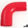 Silicone Hose Red 90 degree 3 - 3,5'' (76 - 89mm)