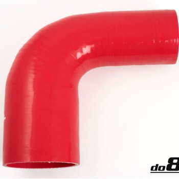 Silicone Hose Red 90 degree 3,5 - 4'' (89 - 102mm)