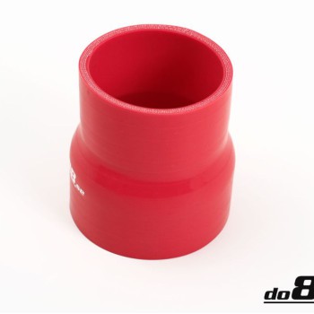 Silicone Hose Red Reducer 3 - 3,5'' (76-89mm)