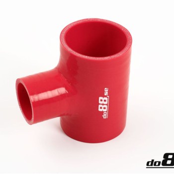 Silicone Hose Red T 2,5'' + 1''  (63mm+25mm)