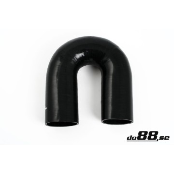 Silicone Hose Black 180 degree 4,5'' (114mm)