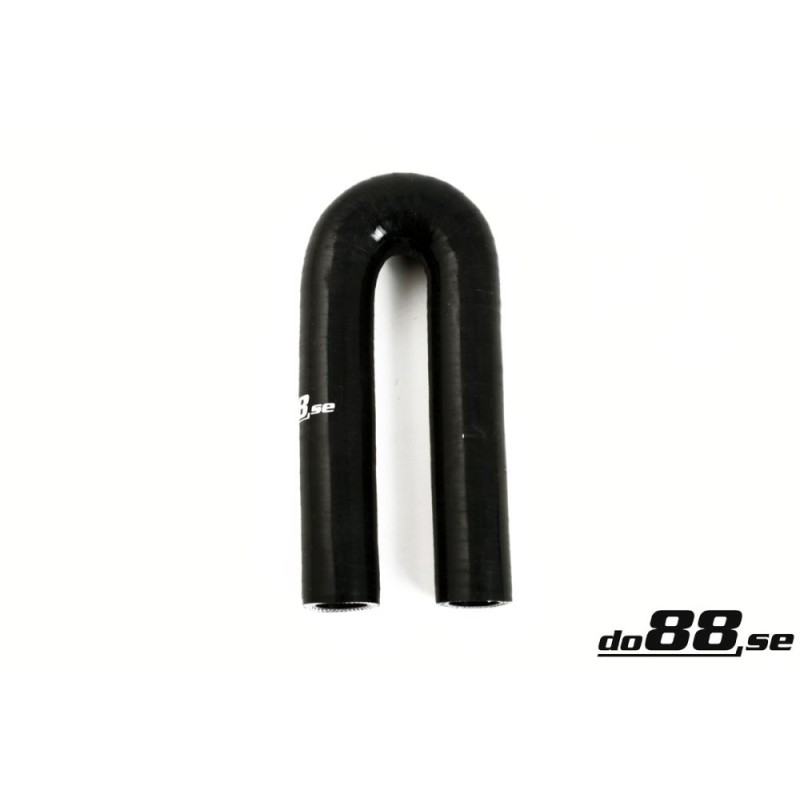 Silicone Hose Black 180 degree 0,43'' (11mm)