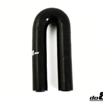 Silicone Hose Black 180 degree 0,25'' (6,5mm)