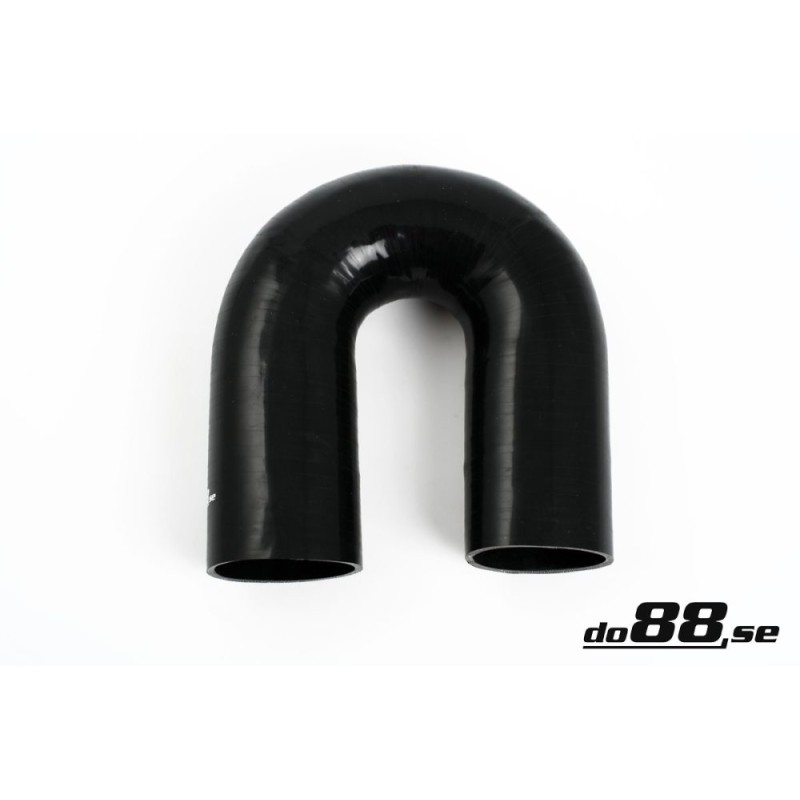 Silicone Hose Black 180 degree 2,875'' (73mm)