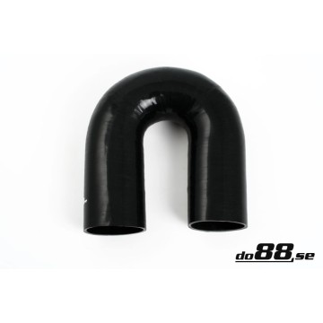 Silicone Hose Black 180 degree 3,5'' (89mm)