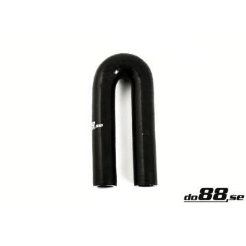 Silicone Hose Black 180 degree 0,375'' (9,5mm)