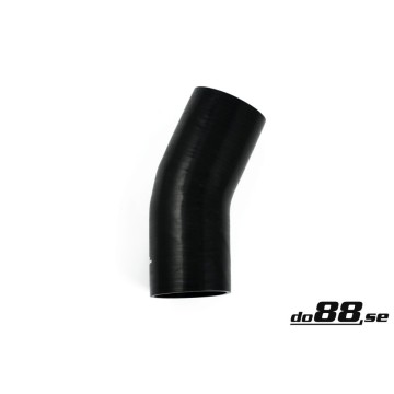 Silicone Hose Black 25 degree 4,5'' (114,5mm)