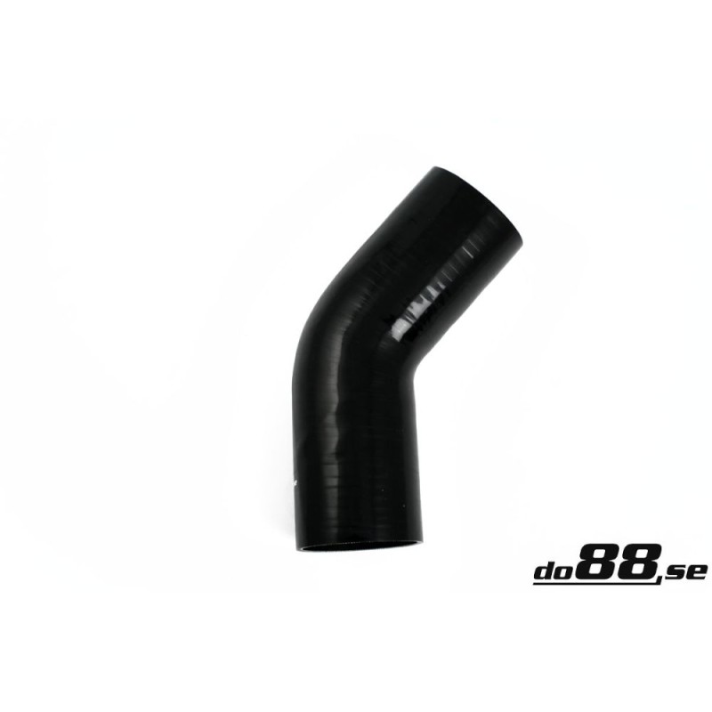 Silicone Hose Black 45 degree 3,25'' (83mm)