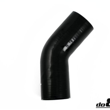 Silicone Hose Black 45 degree 3,5'' (89mm)