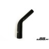 Silicone Hose Black 45 degree 1 - 1,375'' (25-35mm)
